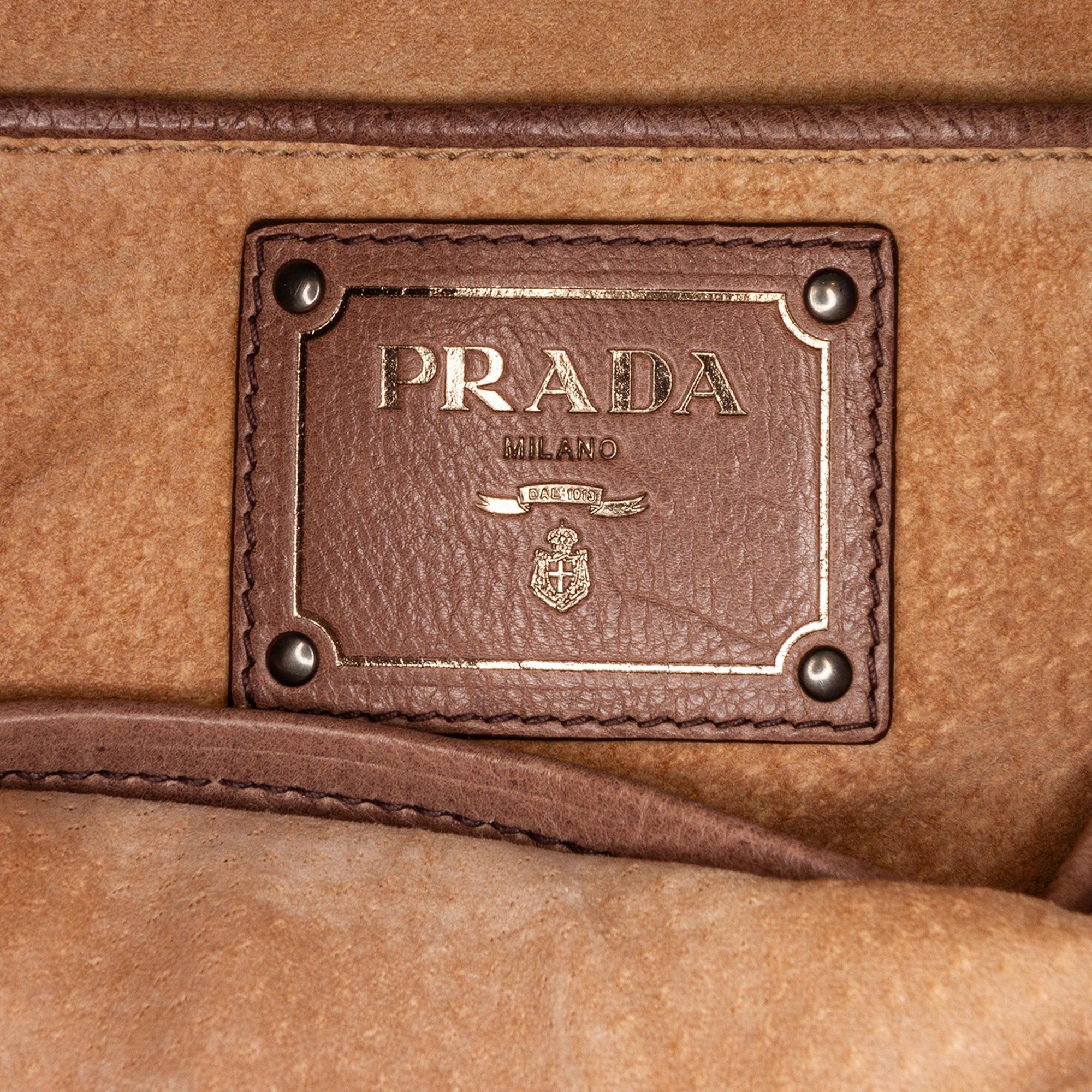 Prada Glace Calf Ombre Leather Satchel (SHG-beAfgO)