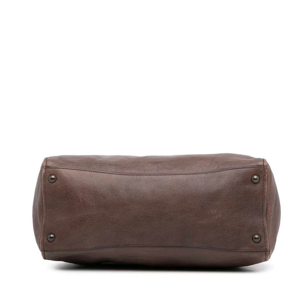 Prada Glace Calf Ombre Leather Satchel (SHG-beAfgO)