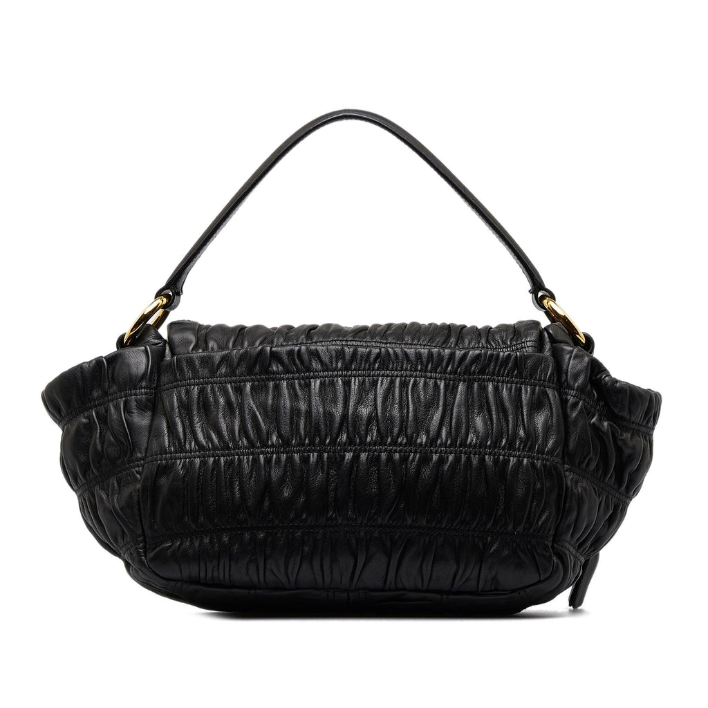 Prada Nappa Gaufre Sound Lock Satchel (SHG-ChbyIn)