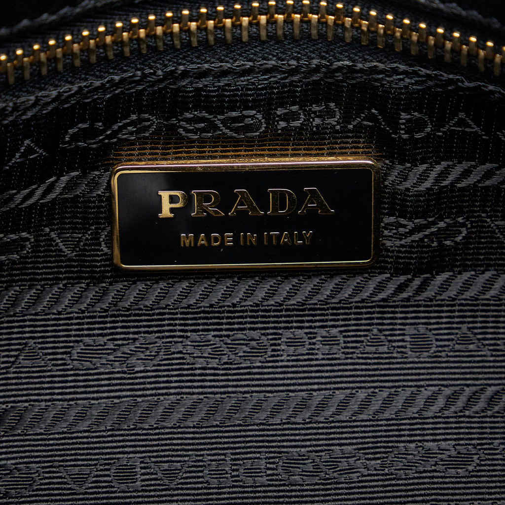 Prada Nappa Gaufre Sound Lock Satchel (SHG-ChbyIn)