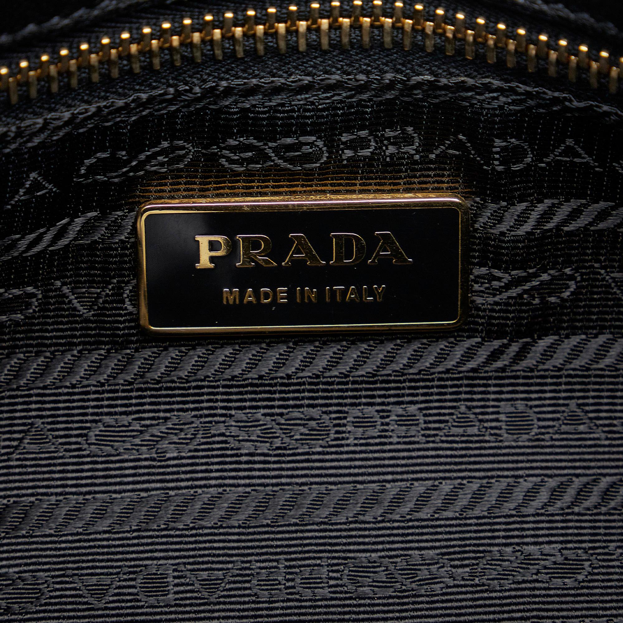Prada Nappa Gaufre Sound Lock Satchel (SHG-ChbyIn)