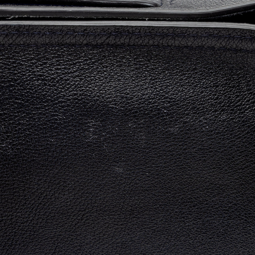 Prada Ombre Glace Calf Etiquette Flap Messenger Bag (SHF-JvIrDt)