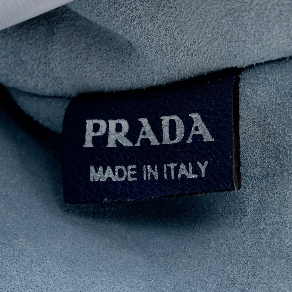 Prada Ombre Glace Calf Etiquette Flap Messenger Bag (SHF-JvIrDt)