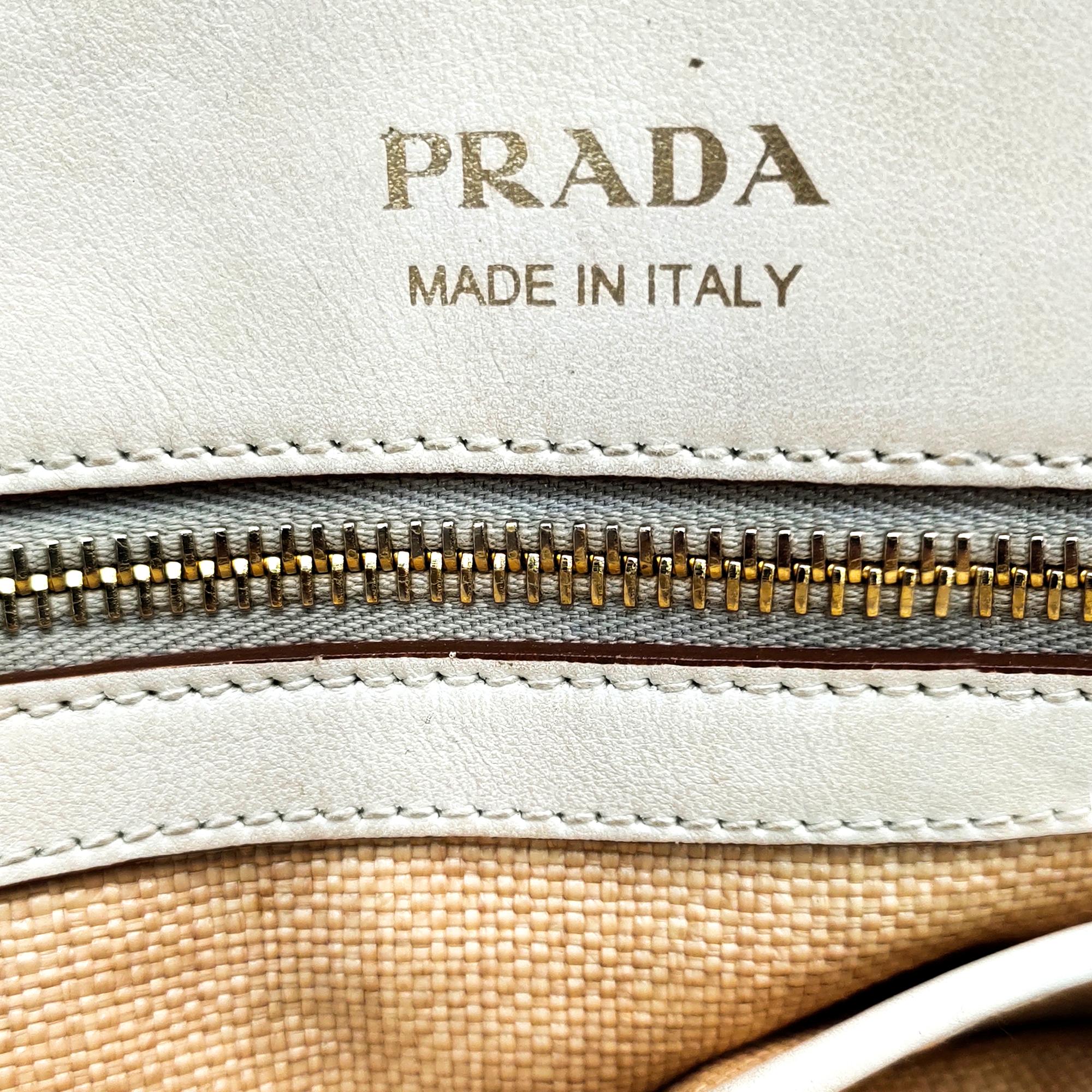 Prada Raffia Paradigme Satchel (SHG-IXn4CG)