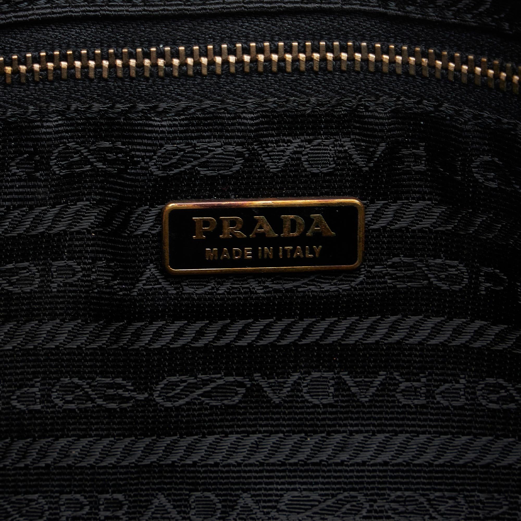 Prada Saffiano Bauletto Handbag (SHG-je8XF1)