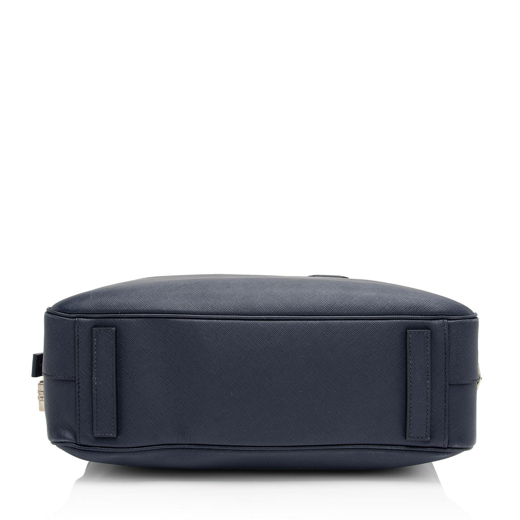 Prada Saffiano Borsa Da Viaggio Travel Briefcase (SHF-KwCbKA)