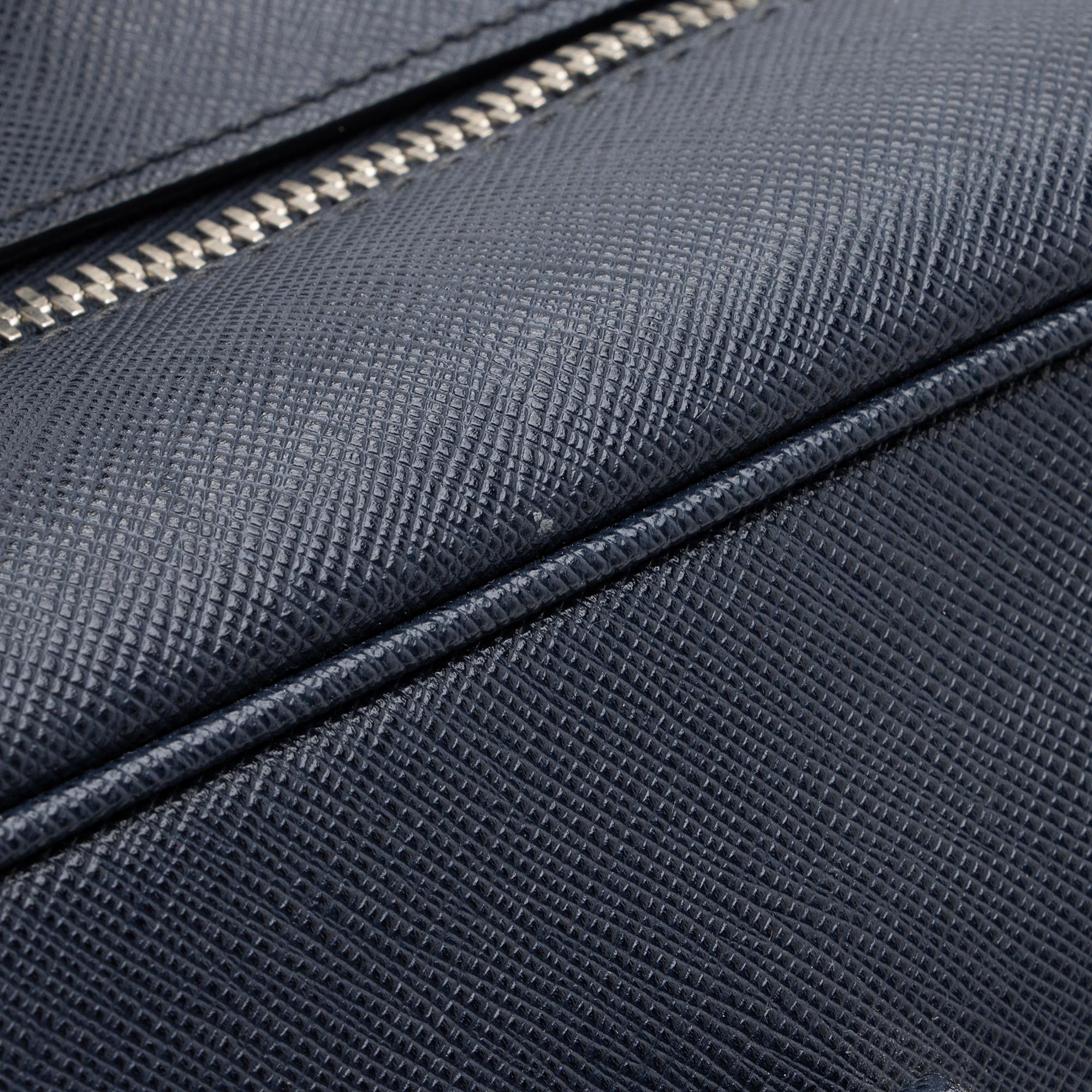 Prada Saffiano Borsa Da Viaggio Travel Briefcase (SHF-KwCbKA)