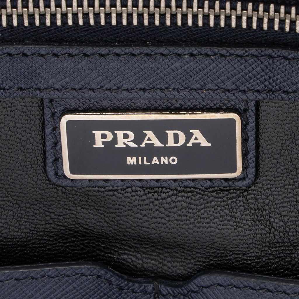 Prada Saffiano Borsa Da Viaggio Travel Briefcase (SHF-KwCbKA)