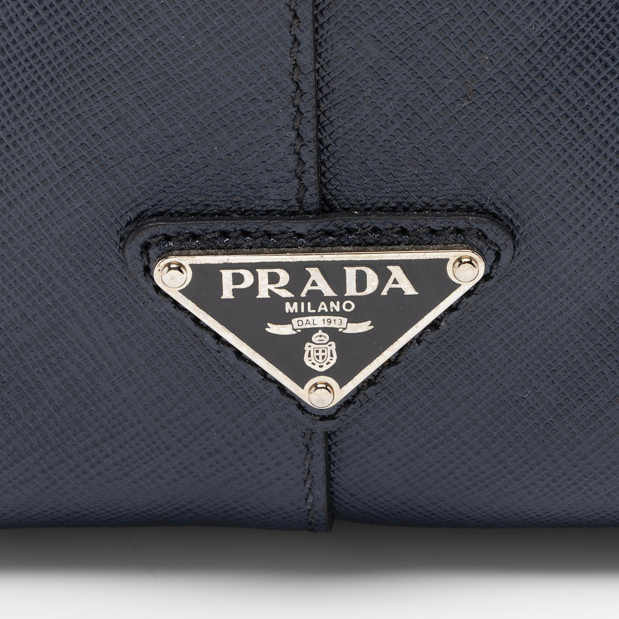 Prada Saffiano Borsa Da Viaggio Travel Briefcase (SHF-KwCbKA)