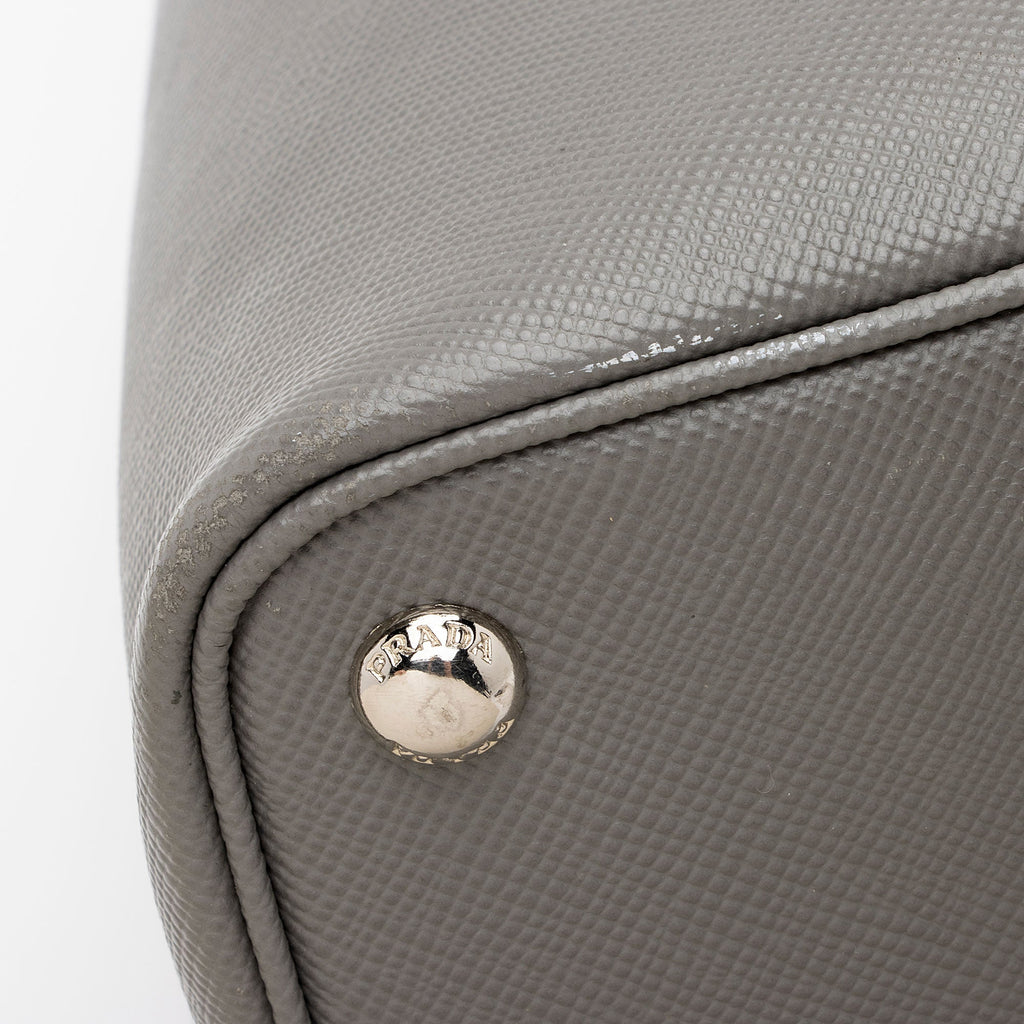 Prada Saffiano Cuir Double Handle Medium Tote (SHF-zjTFPc)