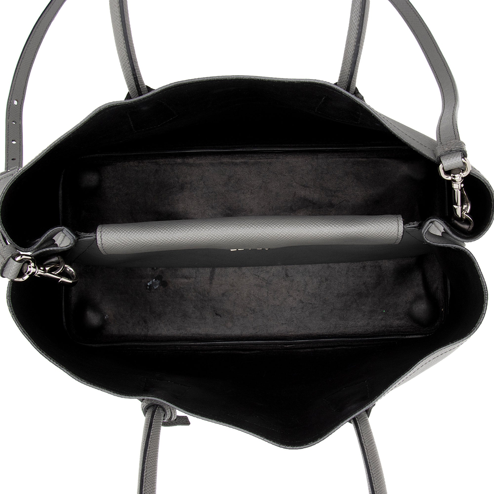 Prada Saffiano Cuir Double Handle Medium Tote (SHF-zjTFPc)
