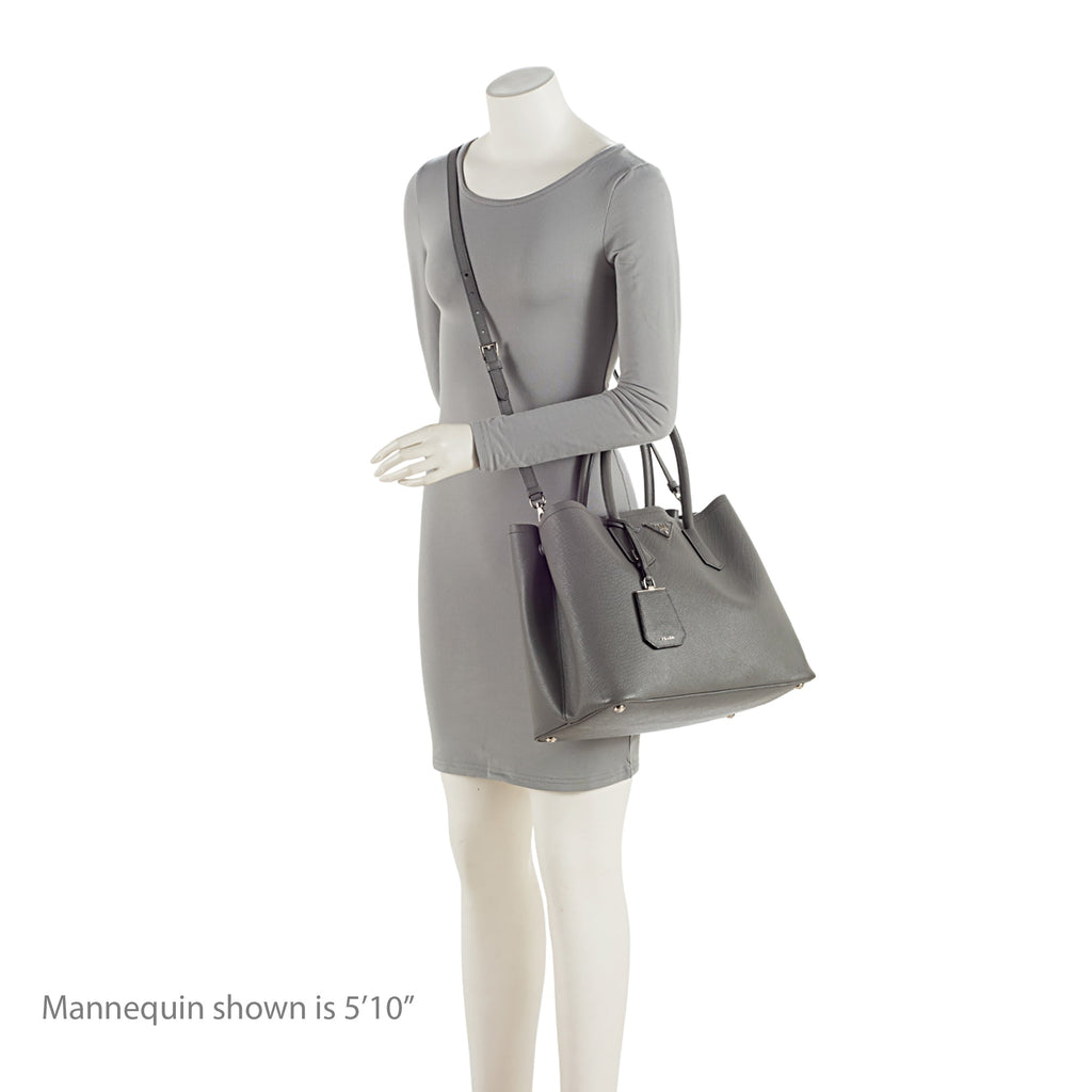 Prada Saffiano Cuir Double Handle Medium Tote (SHF-zjTFPc)