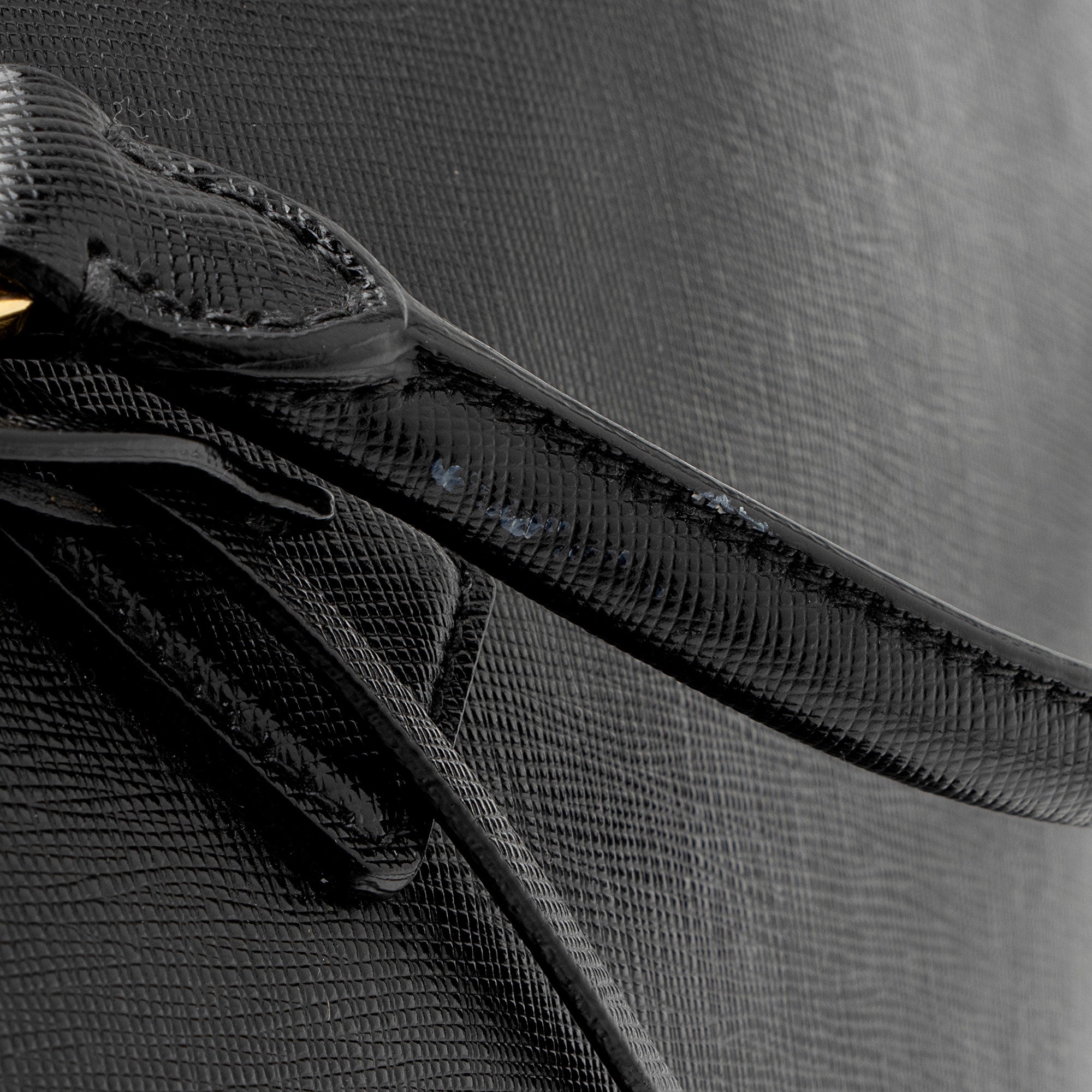 Prada Saffiano Leather Convertible Bowler Bag (SHF-8n5F4Y)