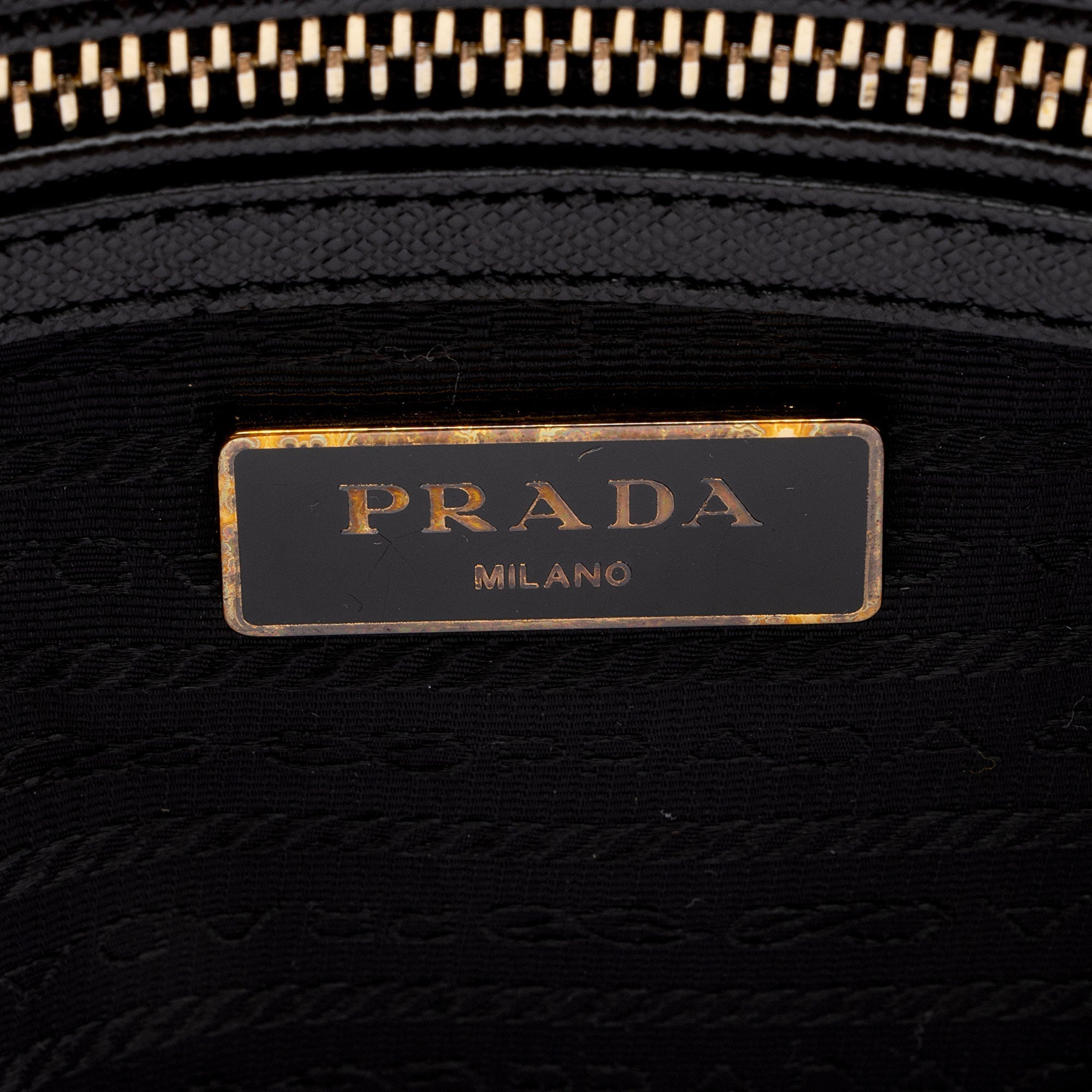 Prada Saffiano Leather Convertible Bowler Bag (SHF-8n5F4Y)