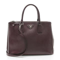 Prada Saffiano Lux Double-Zip Medium Tote