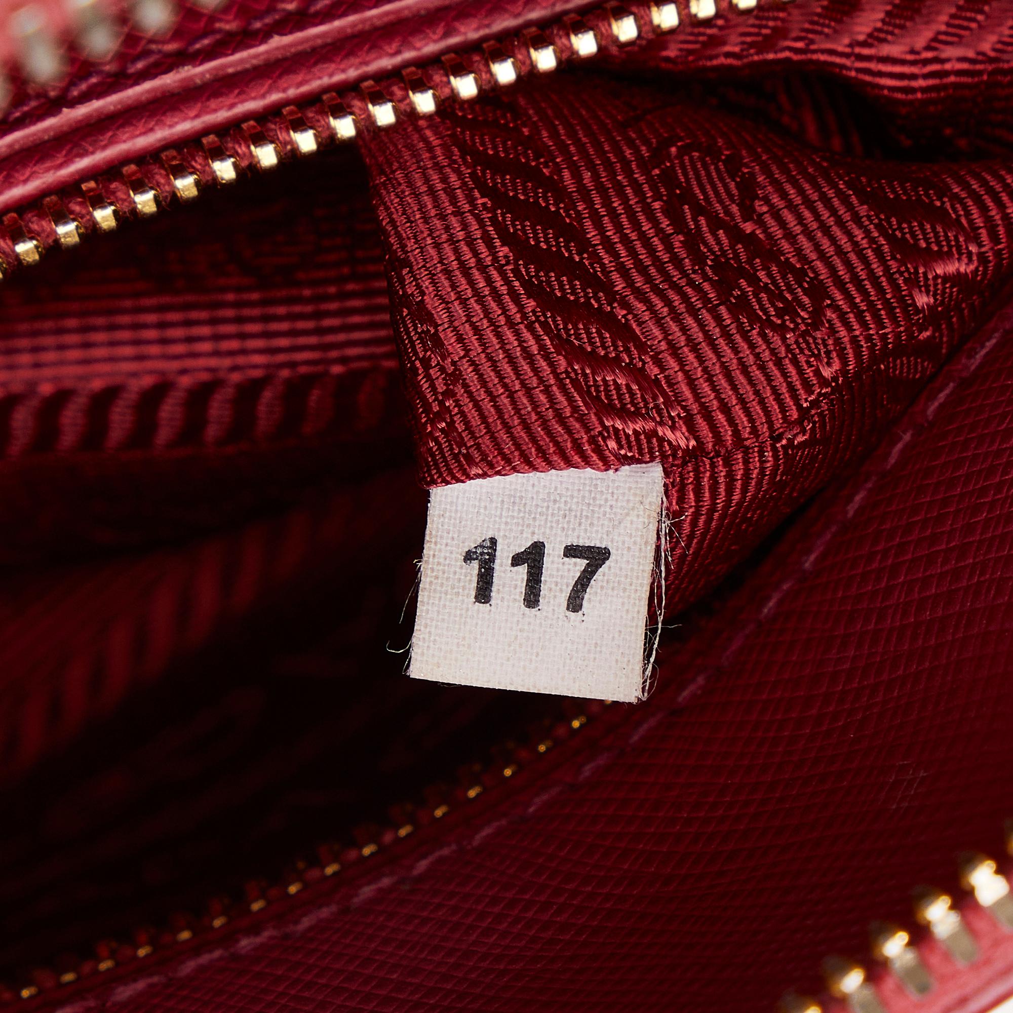 Prada Saffiano Lux Promenade Satchel (SHG-gst9st)