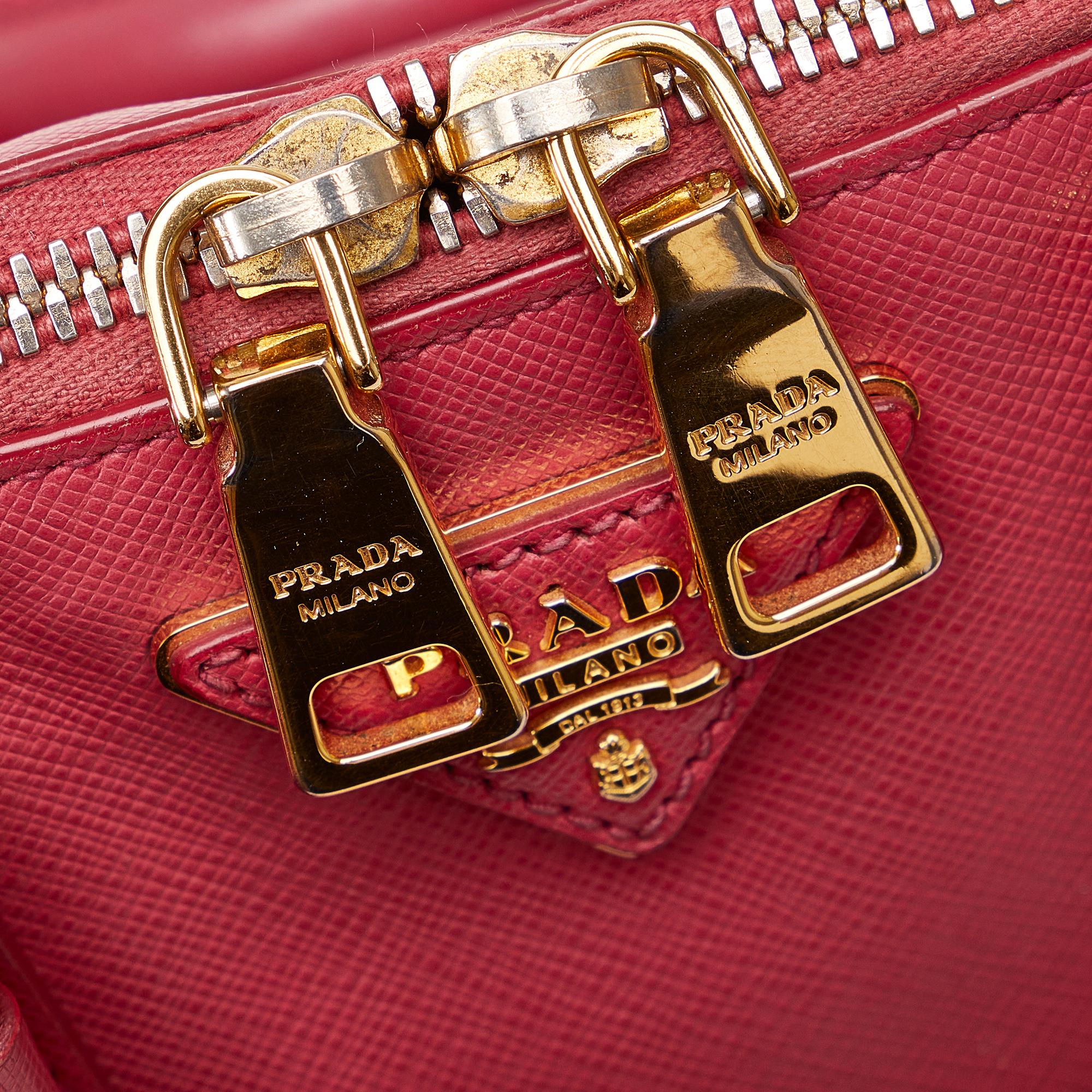Prada Saffiano Lux Promenade Satchel (SHG-gst9st)