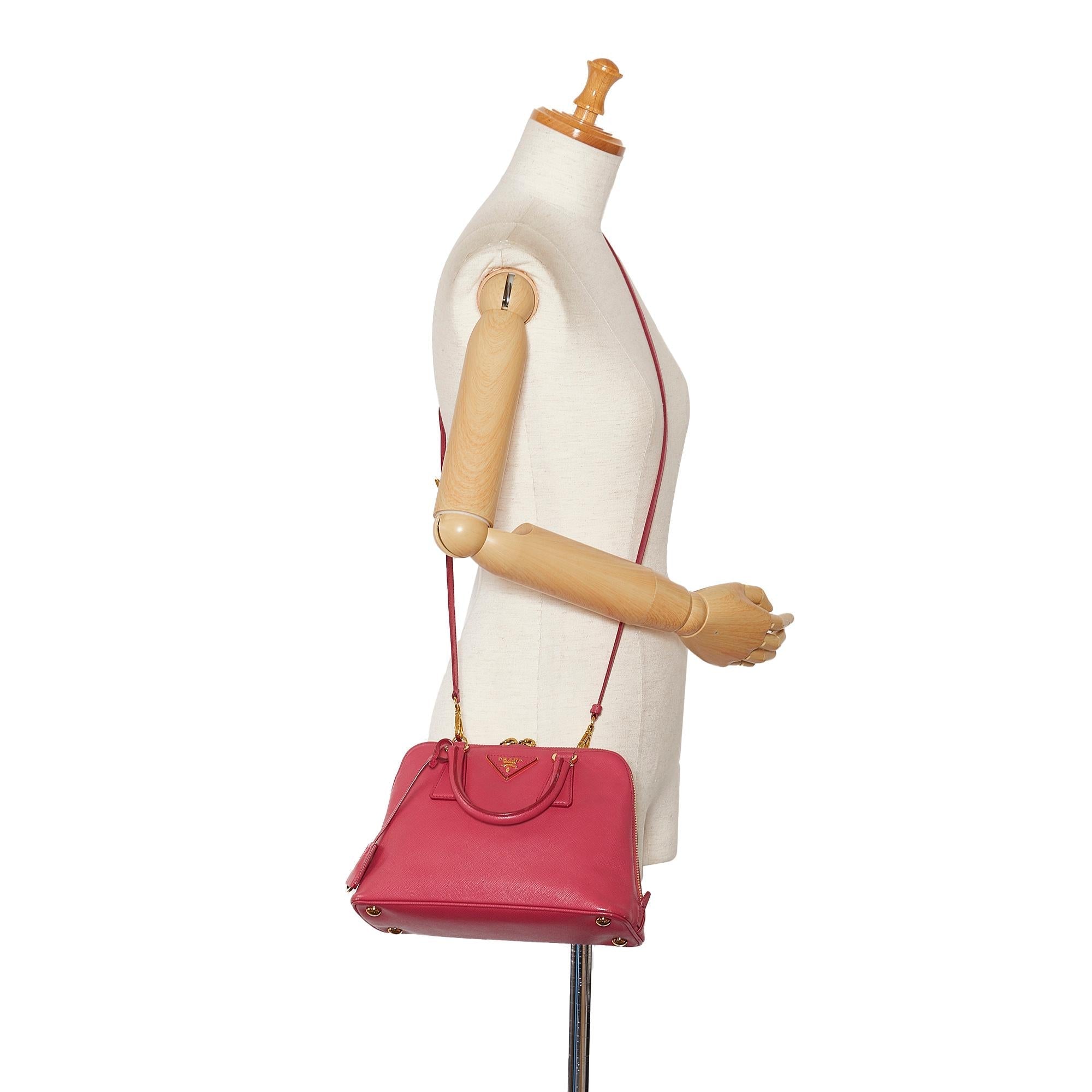 Prada Saffiano Lux Promenade Satchel (SHG-gst9st)