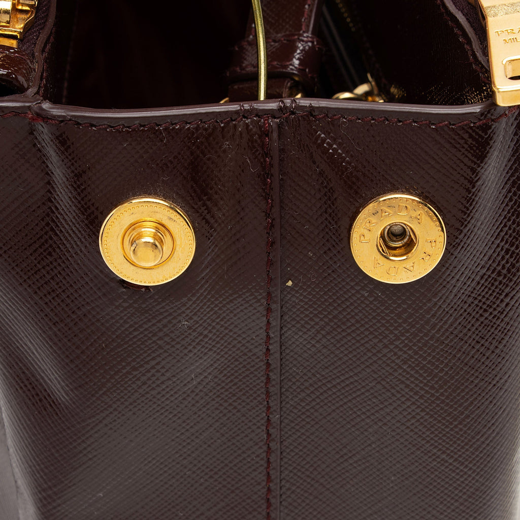 Prada Saffiano Vernice Pocket Tote (SHF-o81NNV)