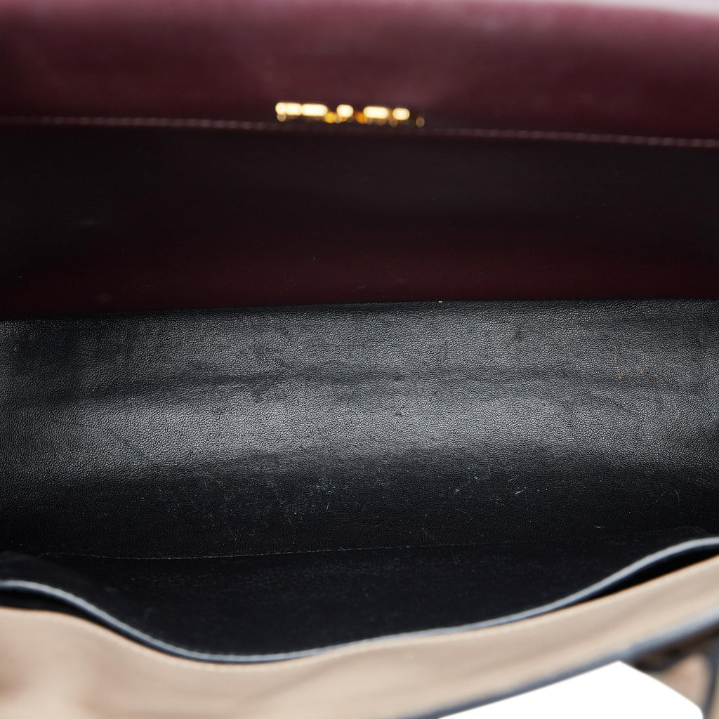 Prada Saffiano & City Calf Bibliotheque Bag (SHG-wE2mgA)
