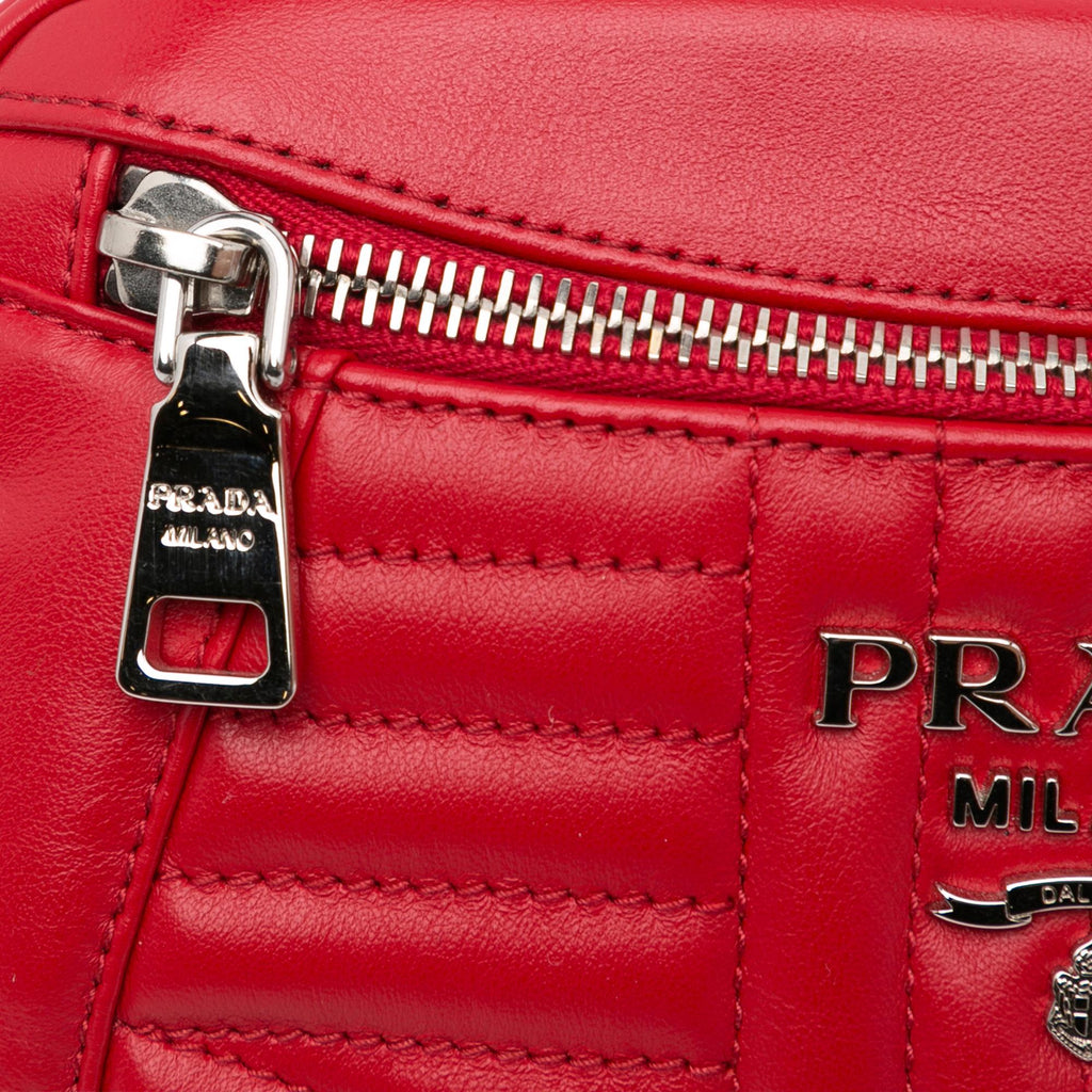 Prada Soft Calf Impunture Diagramme Waist Bag (SHG-KIhUla)