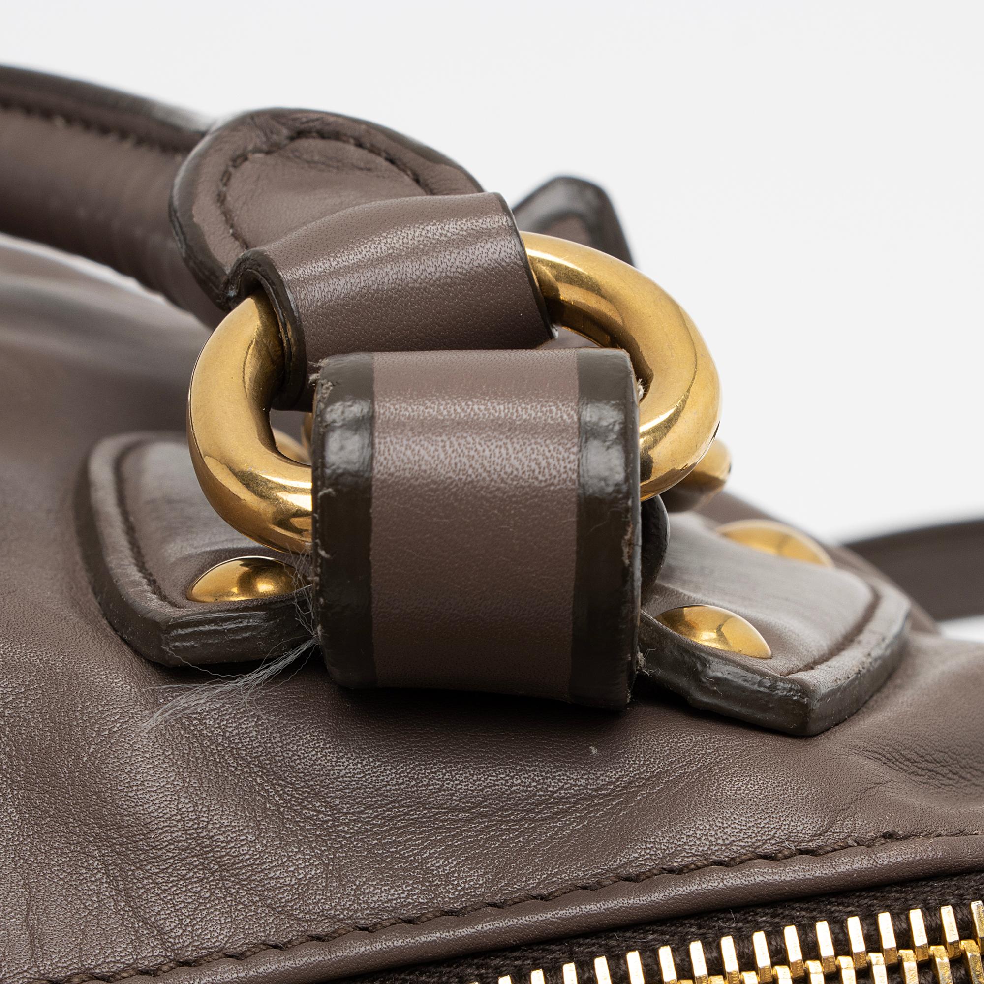 Prada Soft Calf Sacca 2 Manici Medium Satchel (SHF-IrfhQZ)