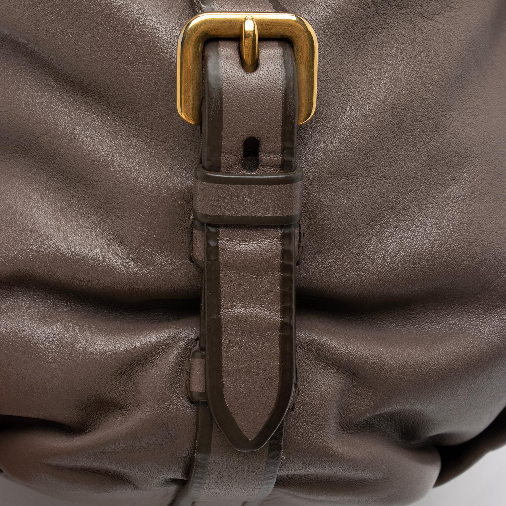 Prada Soft Calf Sacca 2 Manici Medium Satchel (SHF-IrfhQZ)