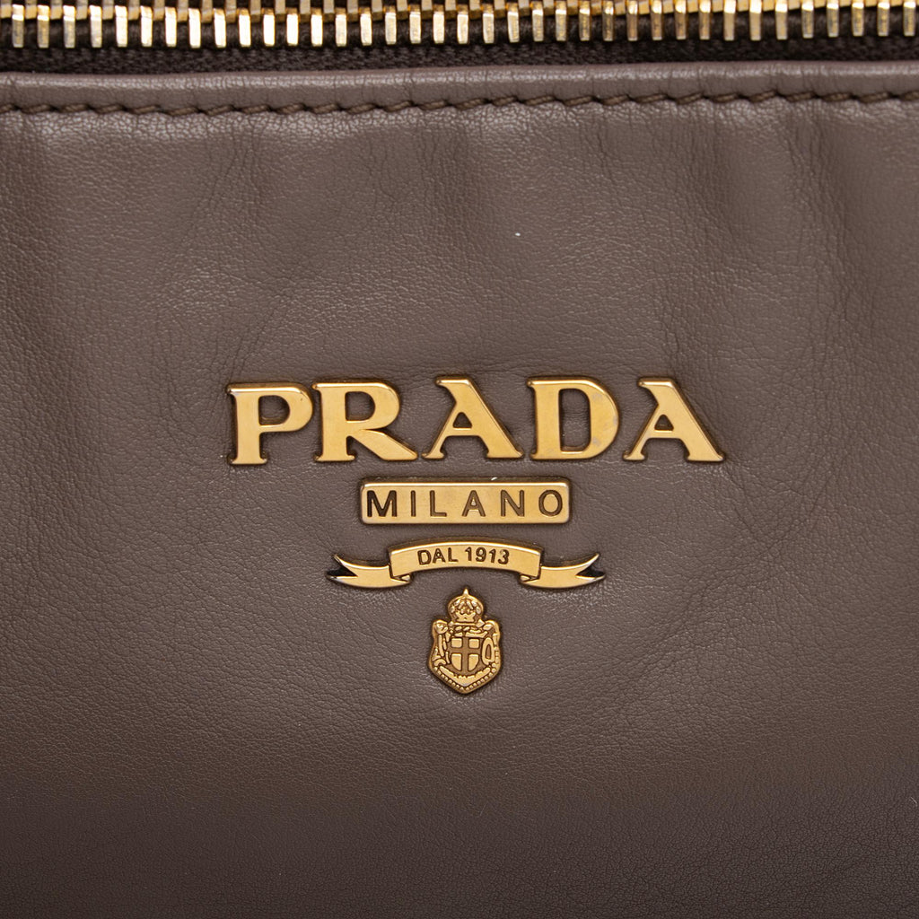 Prada Soft Calf Sacca 2 Manici Medium Satchel (SHF-IrfhQZ)