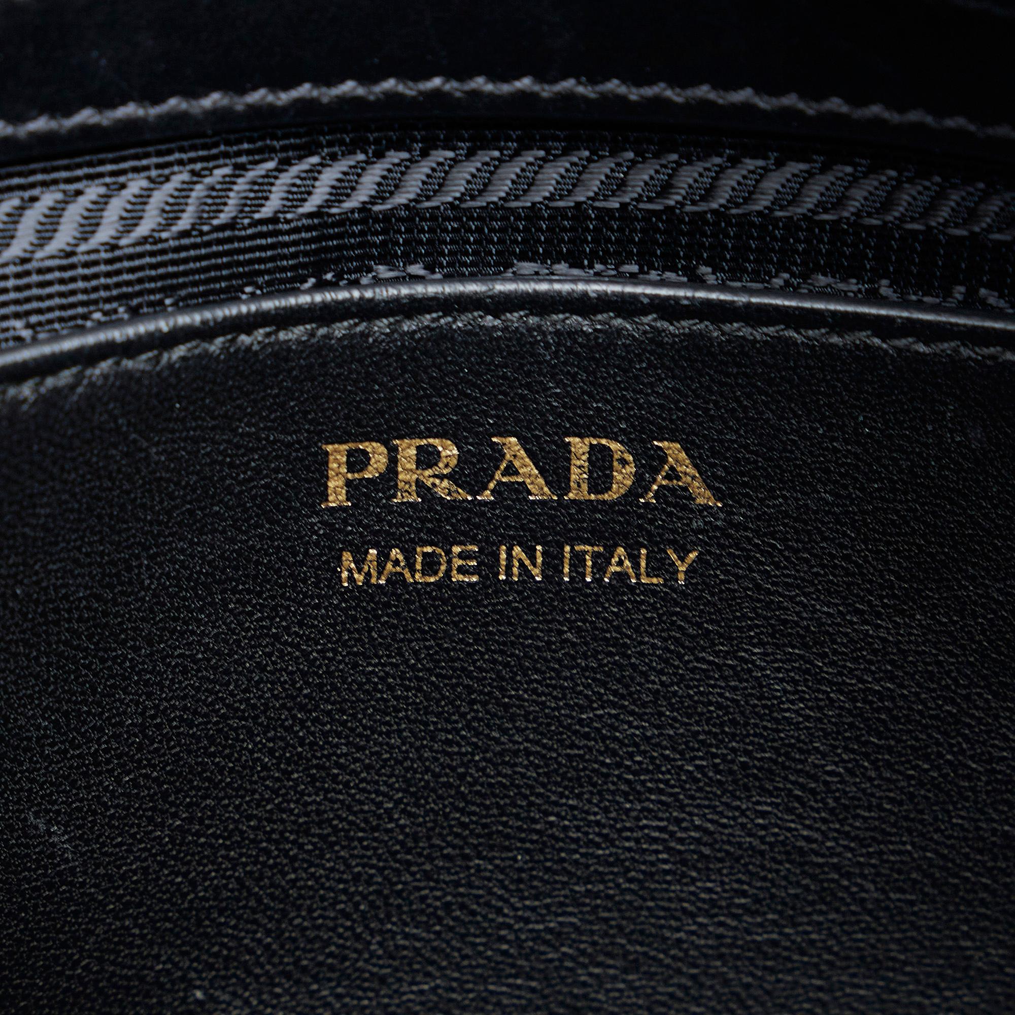 Prada Soft Calf-Trimmed Saffiano Esplanade (SHG-DqWXsj)