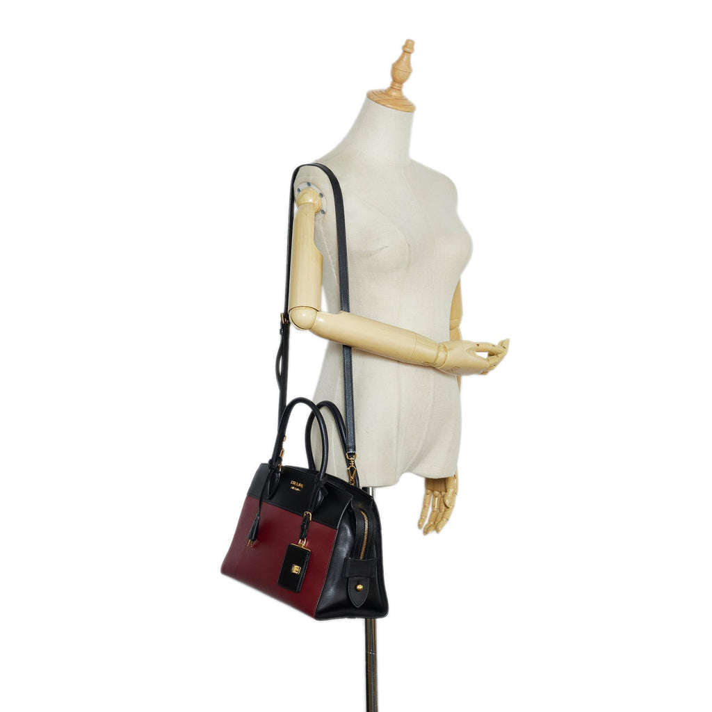 Prada Soft Calf-Trimmed Saffiano Esplanade (SHG-DqWXsj)