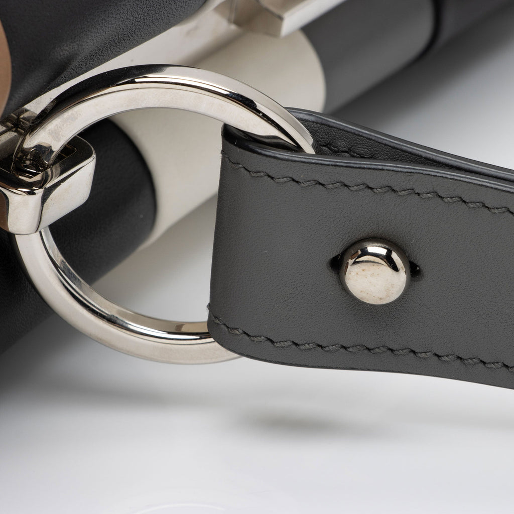 Prada Striped Calfskin Baiadera Frame Satchel (SHF-alSkQj)