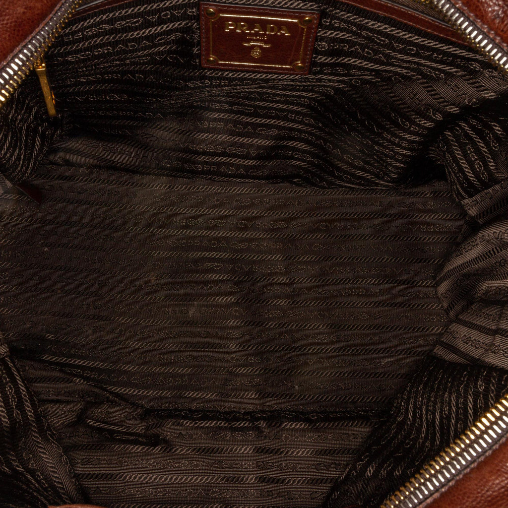 Prada Studded Craquelle Satchel (SHG-rlvrQI)