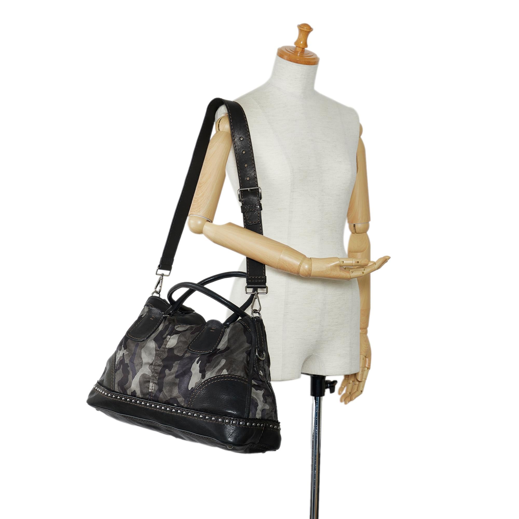 Prada Tessuto Camouflage Satchel (SHG-dd72vc)