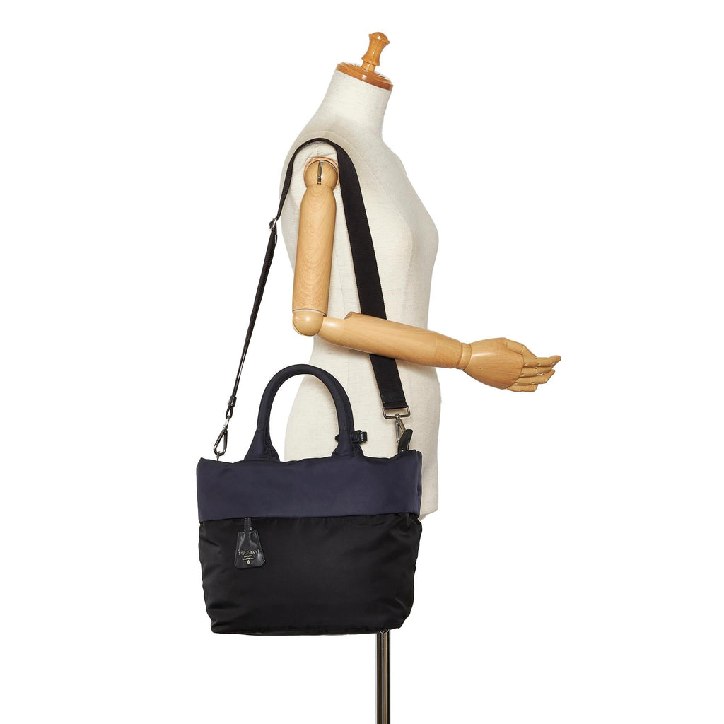 Prada Tessuto Reversible Satchel (SHG-3iPNAe)