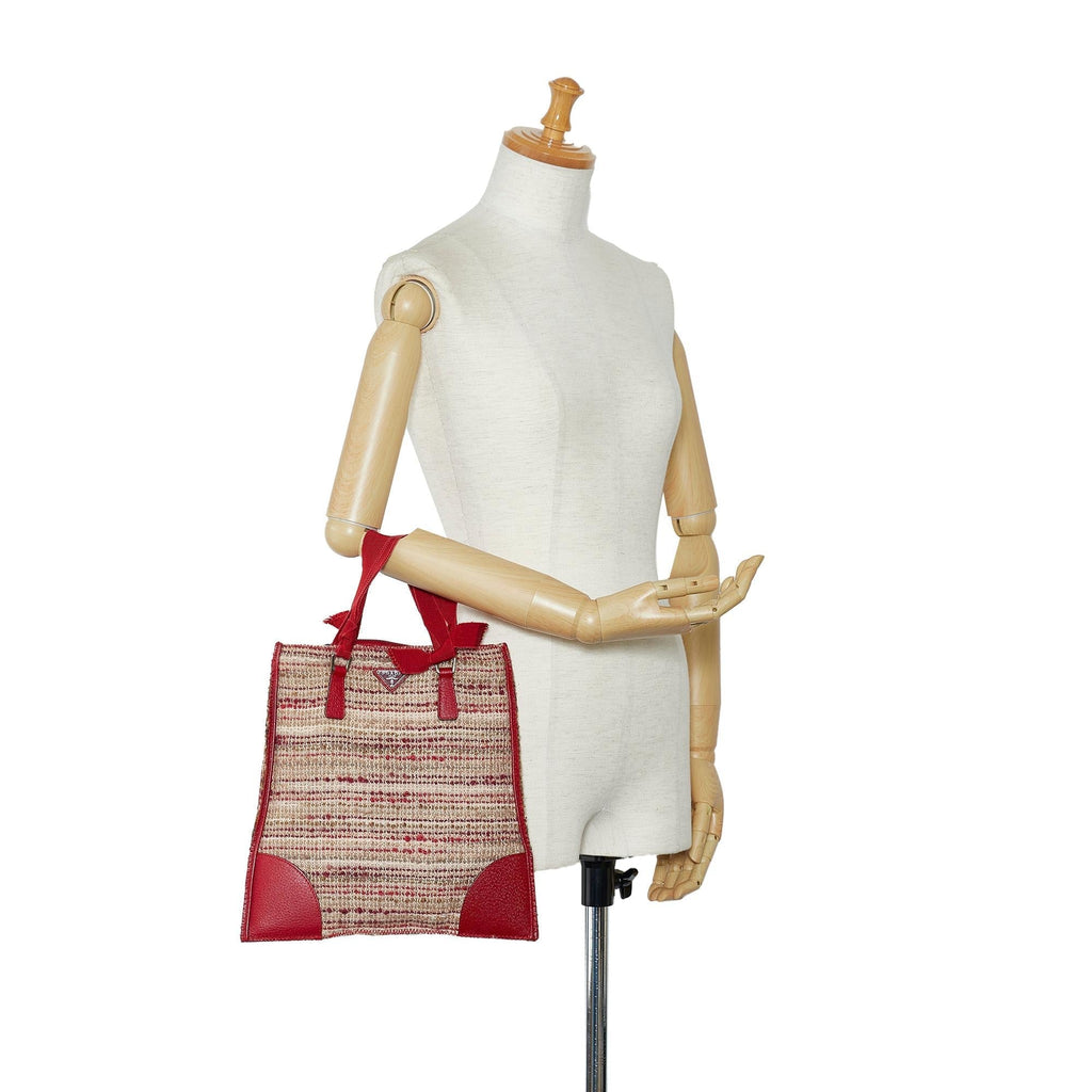 Prada Tweed Handbag (SHG-y5j6ta)