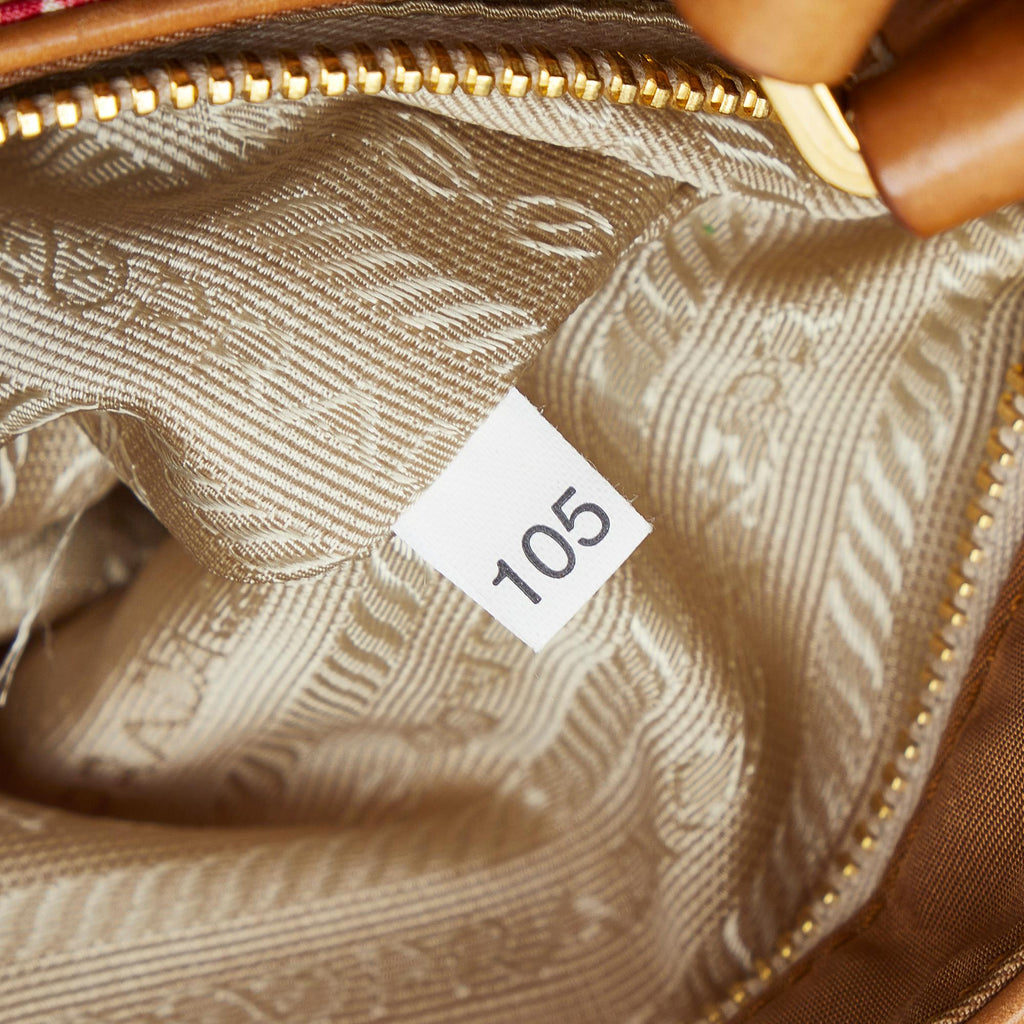 Prada Venice Watercolor Canvas Shoulder Bag (SHG-edyuc2)