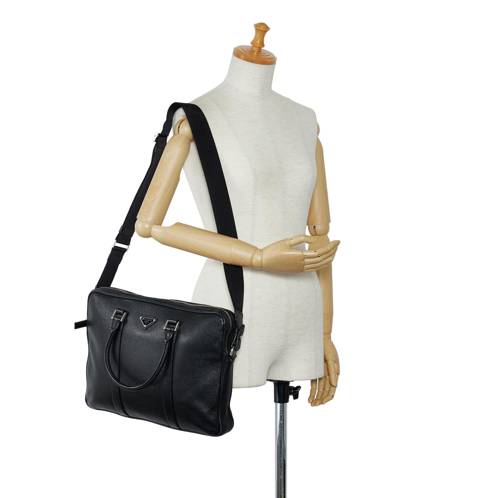 Prada Vitello Daino Business Bag (SHG-VoDzyK)