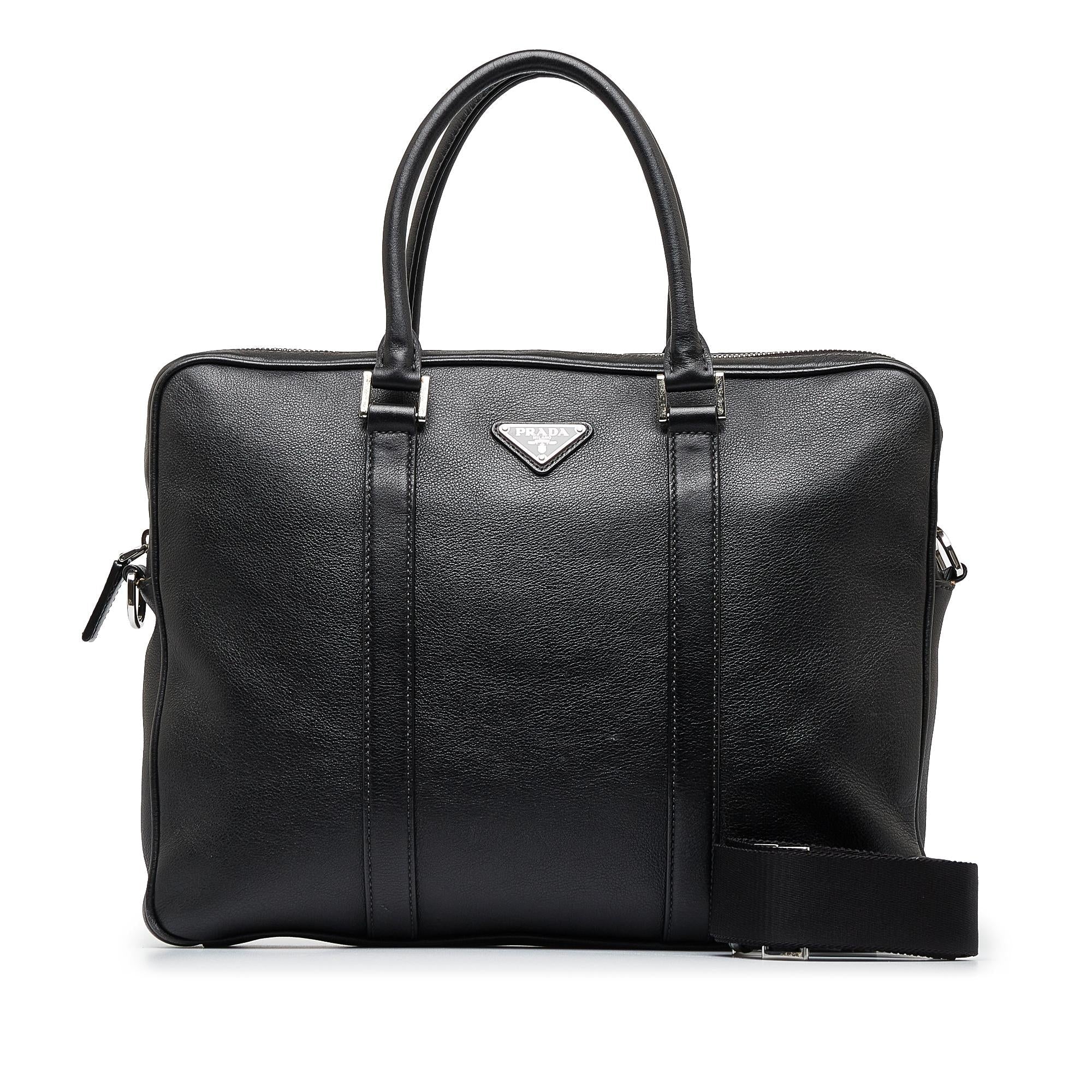 Prada Vitello Daino Business Bag (SHG-VoDzyK)