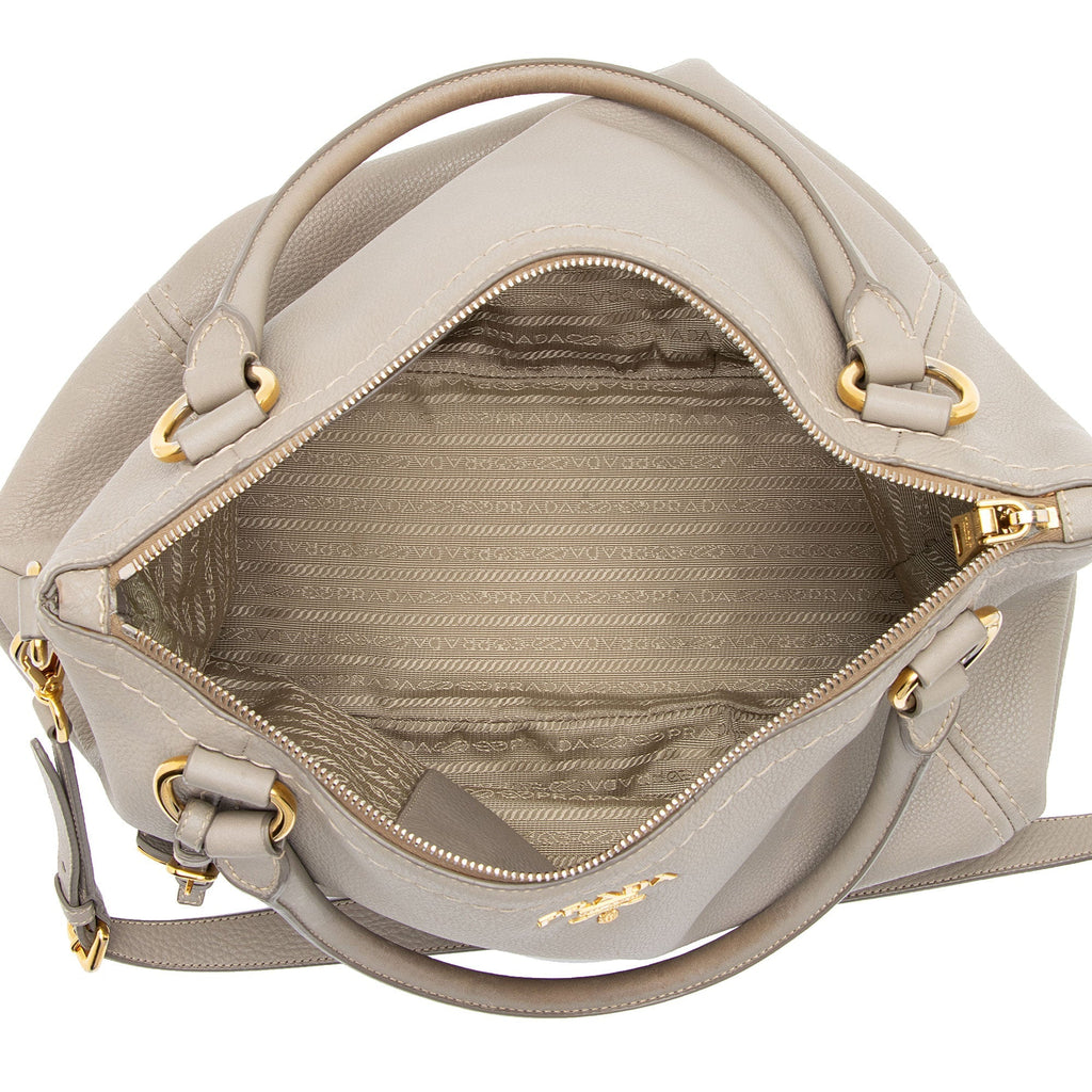 Prada Vitello Daino Convertible Large Tote (SHF-Zl7aLB)