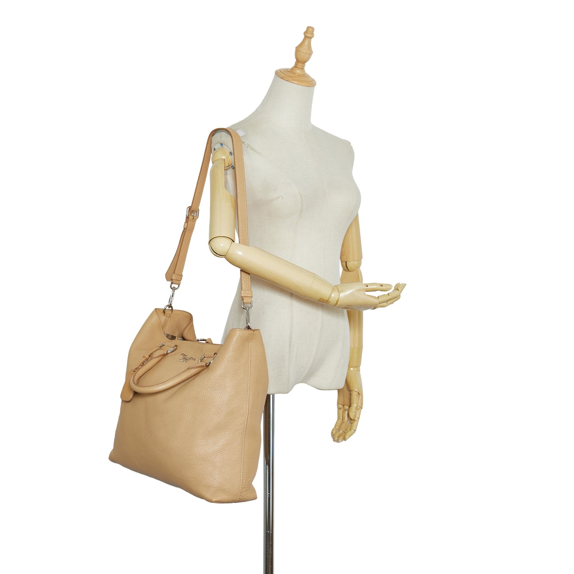 Prada Vitello Daino Satchel (SHG-KQP6jE)