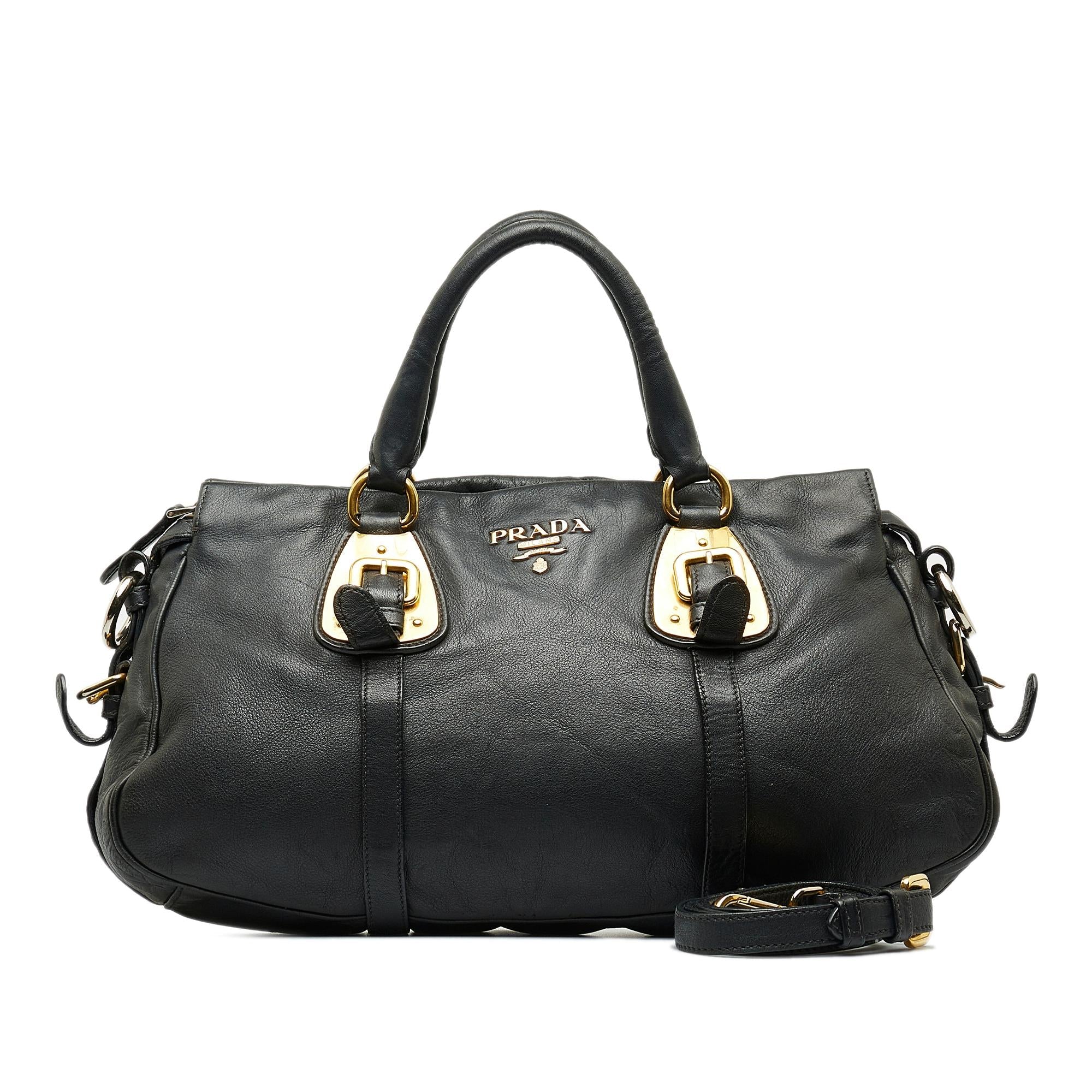 Prada Vitello Daino Satchel (SHG-DWxQmb)
