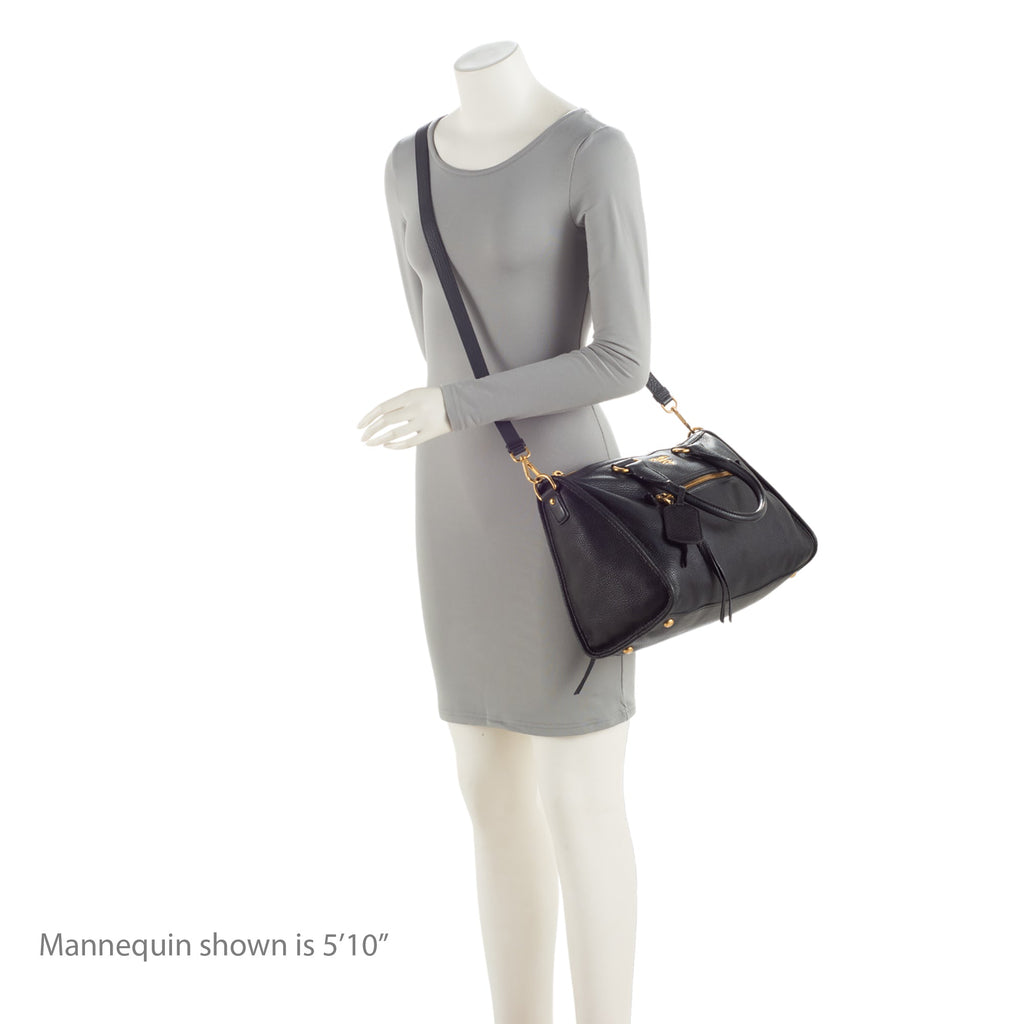 Prada Vitello Daino Satchel (SHF-snmaFa)