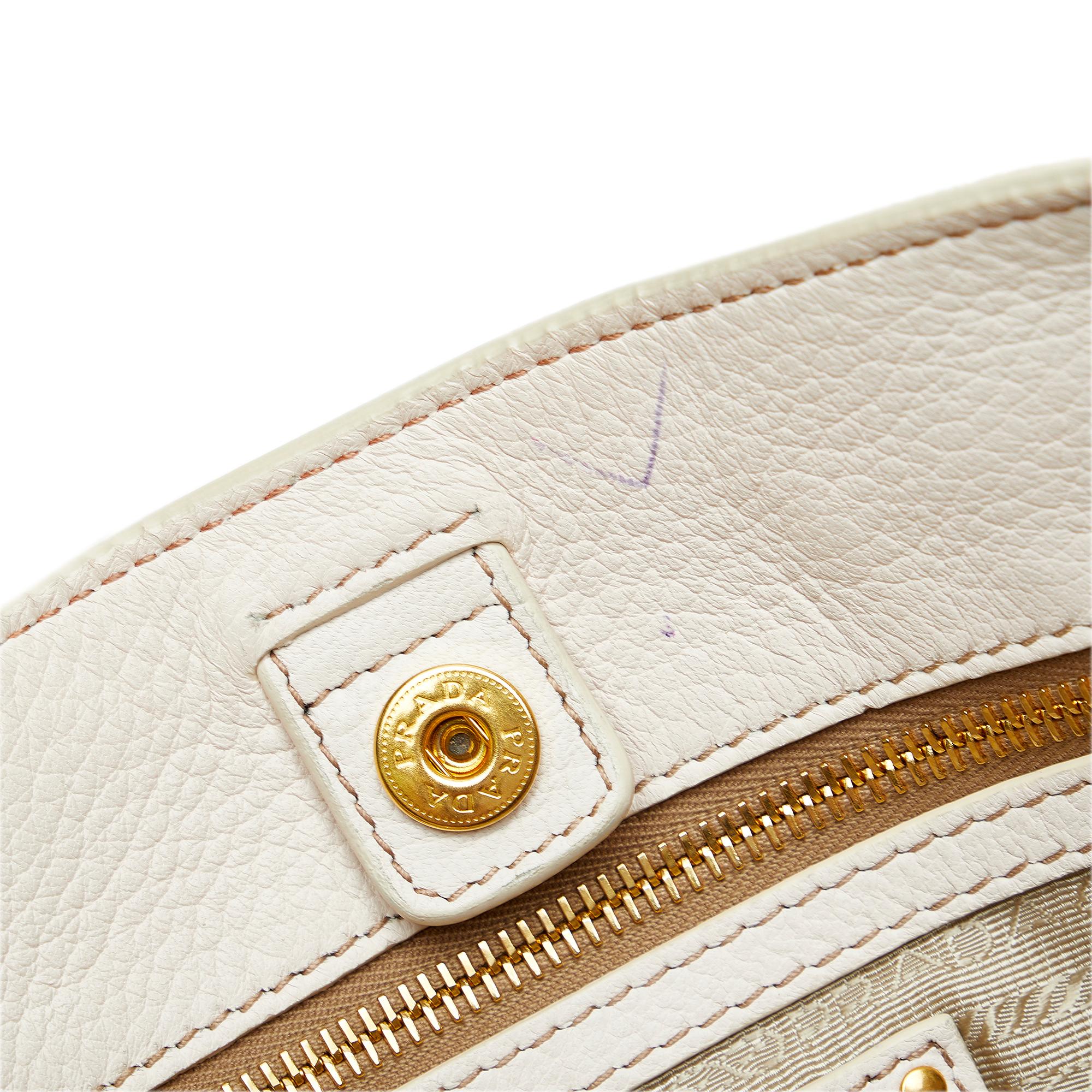Prada Vitello Daino Size Zip Tote (SHG-yadT4k)
