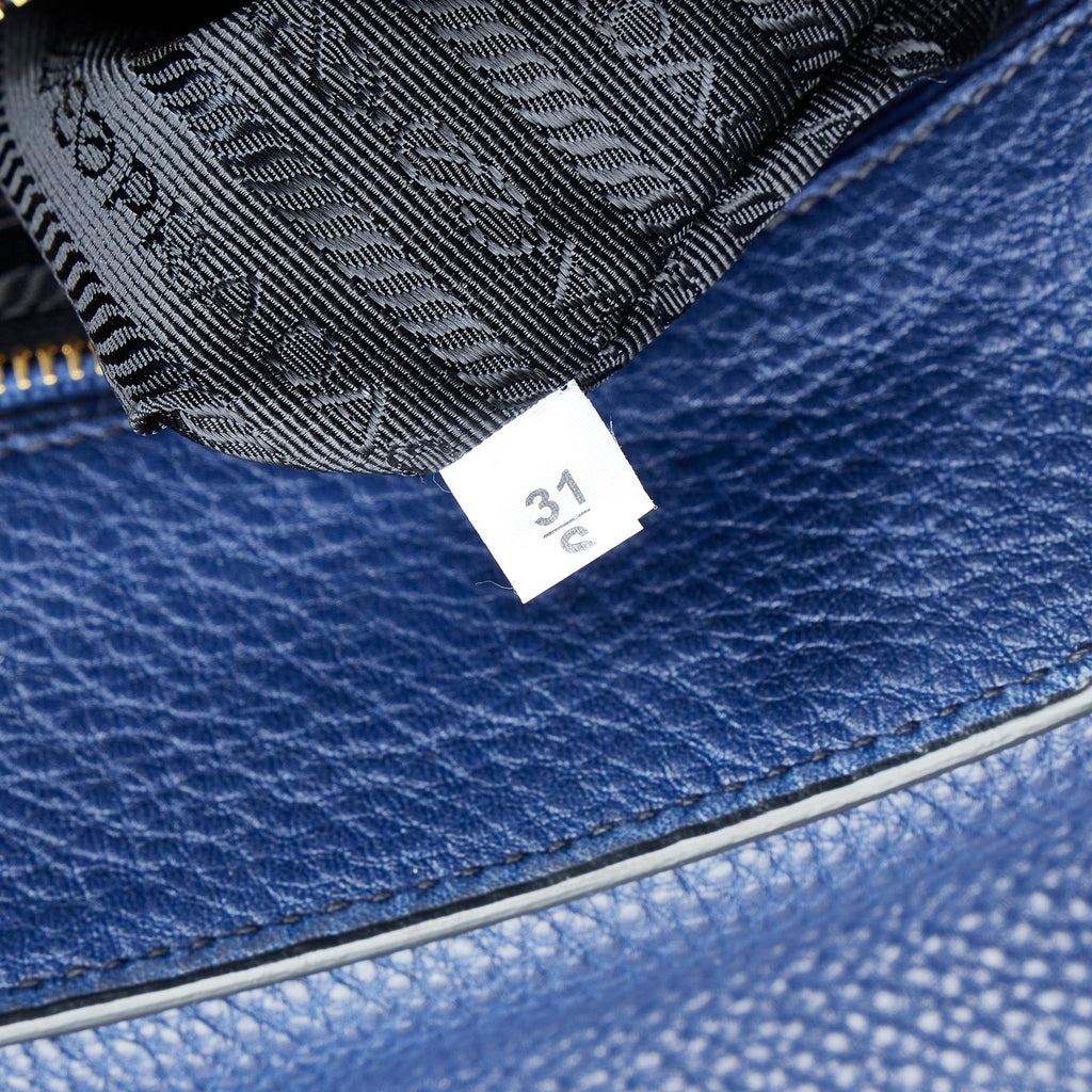 Prada Vitello Daino Sound Lock Satchel (SHG-GPwQEl)