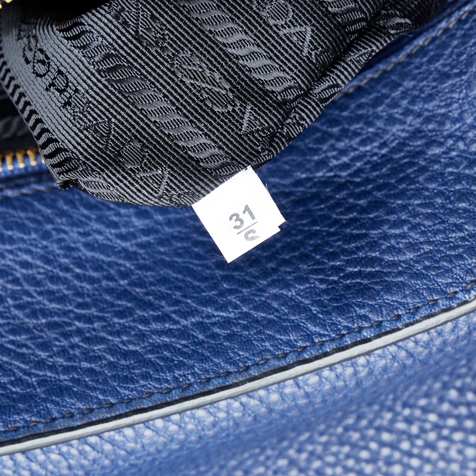 Prada Vitello Daino Sound Lock Satchel (SHG-GPwQEl)