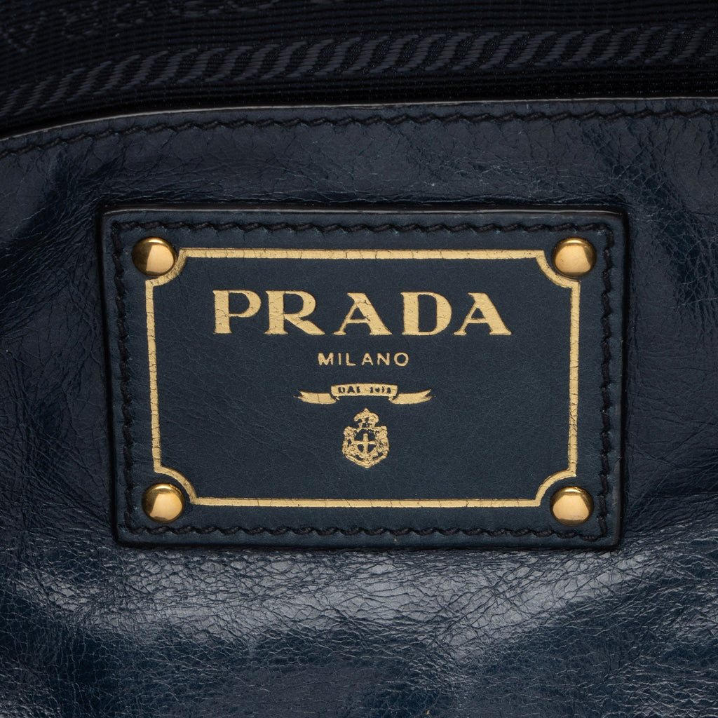Prada Vitello Shine Satchel (SHF-UV9u3T)