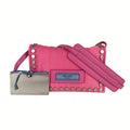 PRADA wallet with shoulder strap in Blue Label nylon