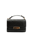 CHANEL Label Click Flap Bag with Handle Black - Quilted