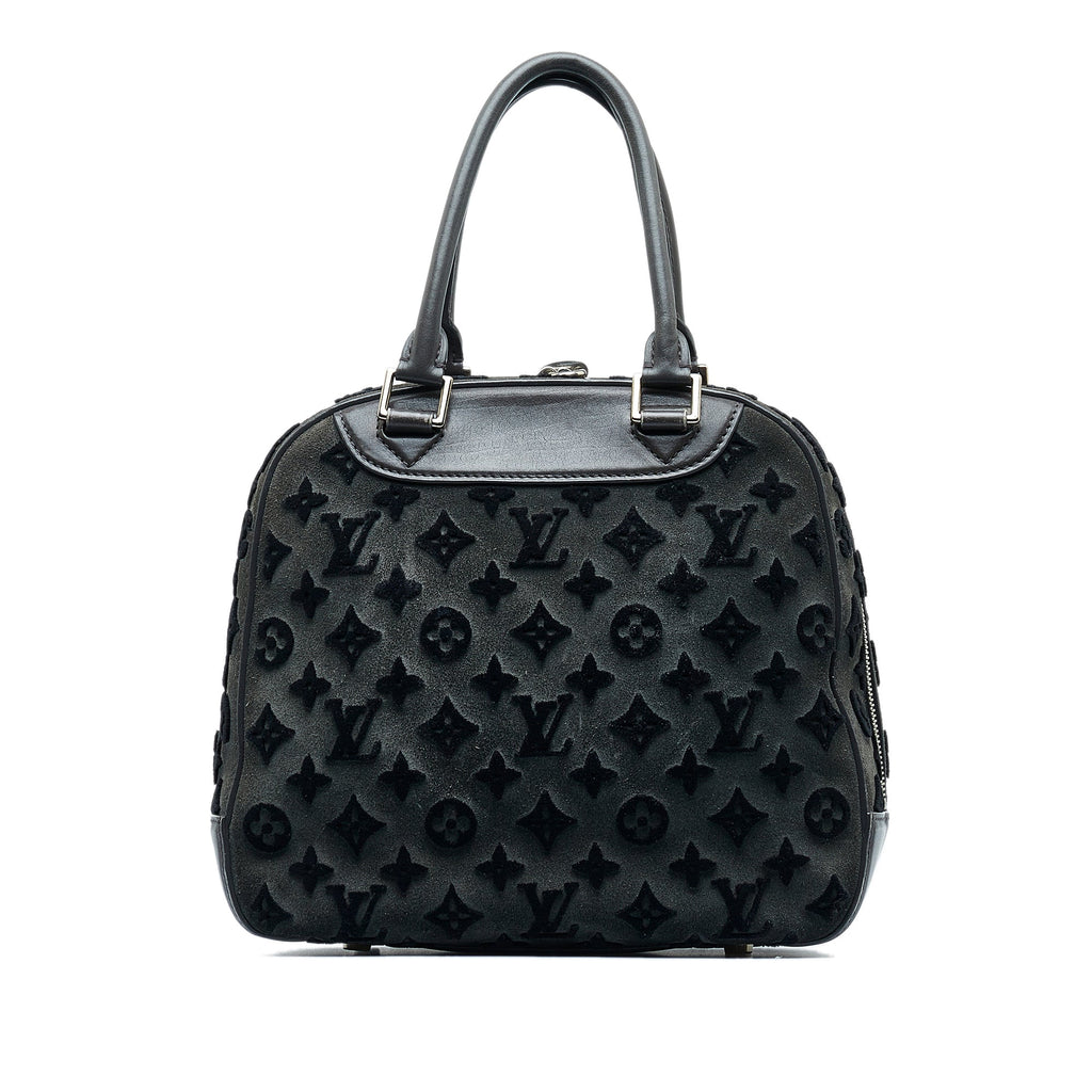 LOUIS VUITTON Monogram Tuffetage Deauville Cube Handbag