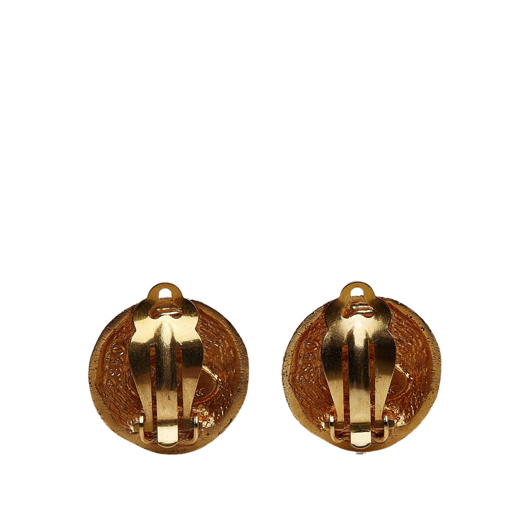 CHANEL CC Clip-on Earrings Costume Earrings